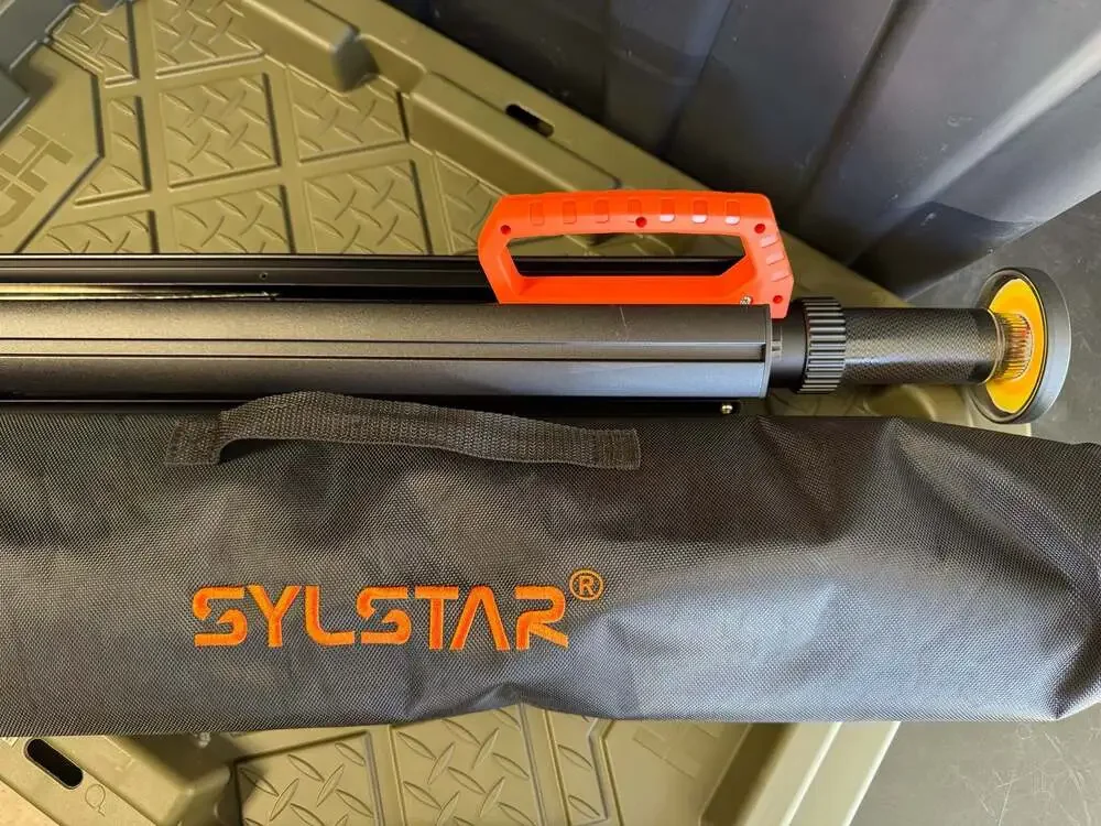 SYLSTAR 360-Degree Rechargeable LED Work Light with Telescopic Stand and Remote
